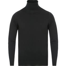 John Smedley Cherwell Extra Fine Merino Rollneck Black