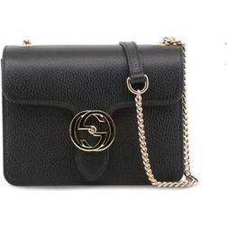 Gucci Interlocking Shoulder Bag - Black