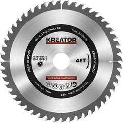 Kreator 1 lame de scie circulaire 210 mm 2,2 mm 48 dents alésage 30 mm