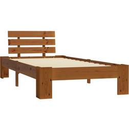 vidaXL Solid Pine Wood 66cm Sängram 100X200cm