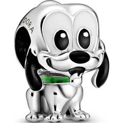 Pandora Disney Pluto Charm - Silver/Black/Green