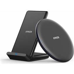 Anker Lot de 2 chargeurs sans fil Qi 10W compatibles iPhone et fast charge Samsung