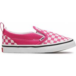 Vans Toddler Checkerboard Slip-On V - Fuchsia Purple/True White