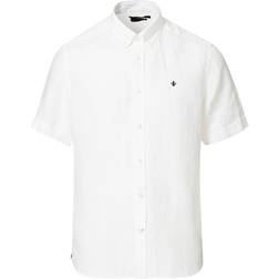 Morris Douglas BD Linen Short Sleeve Shirt - White