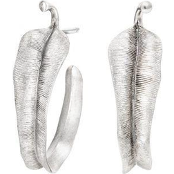Ole Lynggaard Leaves Creol Small Earrings - Silver