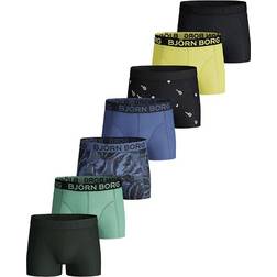 Björn Borg Boy's Leafy & Tennis Match Boys Boxer Trunks 7-pack - Federal Blue (2111-1169-72831)