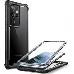 i-Blason Ares Series Designed for Galaxy S21 Ultra 5G Case (2021 Release) Rugged Clear Bumper Case Without Screen Protector (Black)