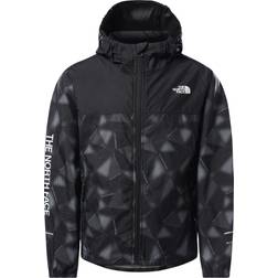 The North Face Boy's Reactor Wind Jacket - Grey Scale Climb Print (55TS)