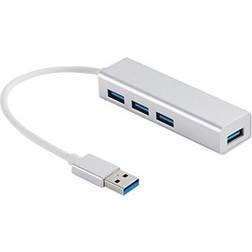 Sandberg Saver Spaarder USB Hub 4 Zilver