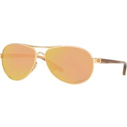 Oakley Feedback 4079 Sunglasses - Gold/Prizm Rose Gold