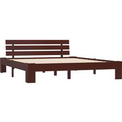 vidaXL Solid Pine Wood 66cm Sängram 180x200cm