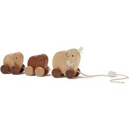 Kids Concept Mammoth Family Pull Toy Natural Neo