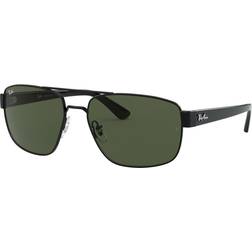 Ray-Ban RB3663 Monture Noir Verres Vert