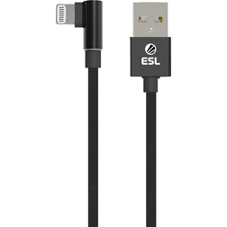 ESL Angled USB A-Lightning 2.0 2m