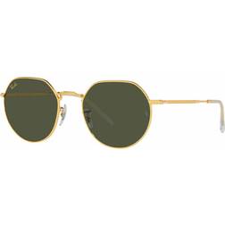 Ray-Ban Jack Sunglasses Men's Gold/Green