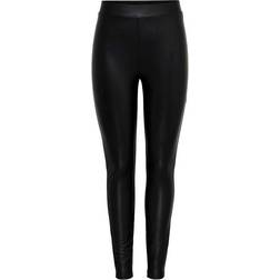 Only Cool Coated Leggings - Black