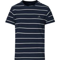 Gant Bretton Striped T-shirt - Evening Blue