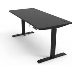 Nordic FlexiDesk Gamingbord - Sort, 1200x600x1200mm