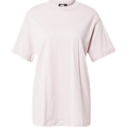 Nike Women's Sportswear Essential Oversized Short-Sleeve Top - Beige/White