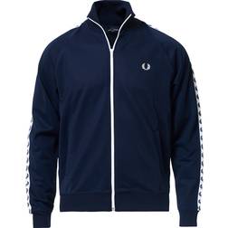 Fred Perry Taped Track Jacket - Carbon Blue