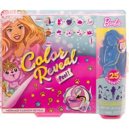 Barbie Color Reveal Peel Doll with 25 Surprises & Mermaid Fantasy Fashion Transformation