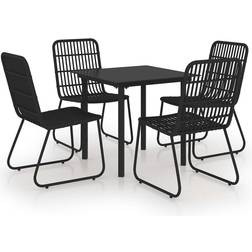 vidaXL 3060250 Juego de comedor de patio, 1 Mesa incl. 4 Sillas