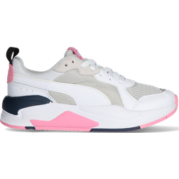 Puma X-Ray Jr - White/White/Gray Violet/Sachet Pink