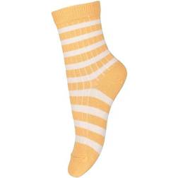 mp Denmark Eli Striped Socks - Ocher Yellow (77194-4098)