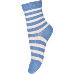 mp Denmark Eli Striped Socks - Captain Blue (77194-827)