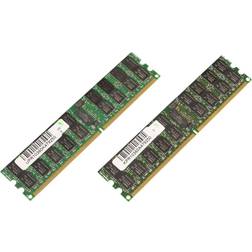 MicroMemory CoreParts DDR2 kit 8 Go: 2 x 4 Go DIMM 240 broches 667 MHz PC2-5300 mémoire enregistré ECC