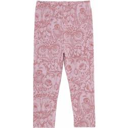 Soft Gallery Baby Paula Leggings - Mauve Shadows AOP Owl Lavender (523-581-893)