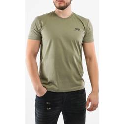 Alpha Industries Basic T Small Logo T-shirt - Khaki/Black