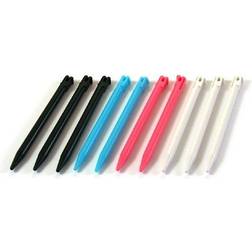 OTB Nintendo 3DS Stylus - 10 Pack - Black/Blue/Red/White