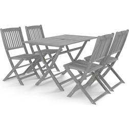 vidaXL 3057870 Set da pranzo per patio, 1 Tavolo incluso 4 Sedie