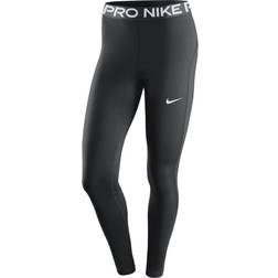 NIKE Pro Women's Mid Rise Mesh Paneled Leggings - Black/White