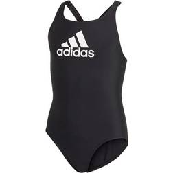 Adidas Girls Badge Of Sports Swimsuit - Black/White