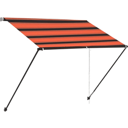 vidaXL Tenda Da Sole Retrattile 200x150 cm Blu e Bianco 200x150cm