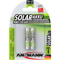 Ansmann HR03 Solar maxE Batteria ricaricabile Ministilo (AAA) NiMH 550 mAh 1.2 V 2 pz