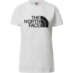 The North Face Easy Manga Corta Logo Negro Mujer - White