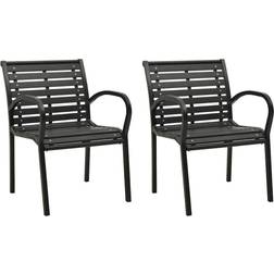 vidaXL 312034 2-pack Trädgårdsmatstol