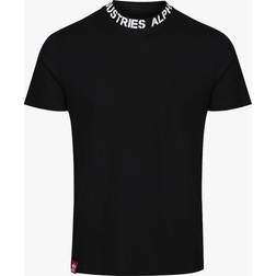 Alpha Industries Neck Print T T-Shirt - White/Black