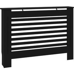 vidaXL Cache-radiateur Noir 112x19x81 cm MDF