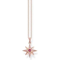 Thomas Sabo Star Necklace - Rose Gold/Red/Pink