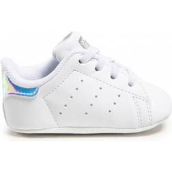 Adidas Infant Stan Smith Crib - Cloud White/Cloud White/Silver Metallic