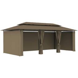 vidaXL Gazebo with Curtains