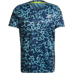 adidas Fast Primeblue Tee Men Black/Reflective Silver