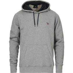 Paul Smith Organic-Cotton Zebra Logo Hoodie - Grey Marl