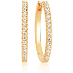Sif Jakobs Ellera X-Grande Earrings - Gold/Transparent