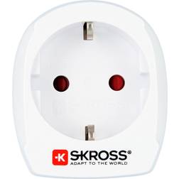 Skross 1.500232-E Adaptateur de voyage CA EU to DEN