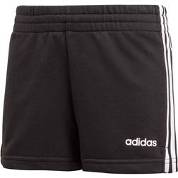 Adidas Girls 3 Stripe Shorts White/Black